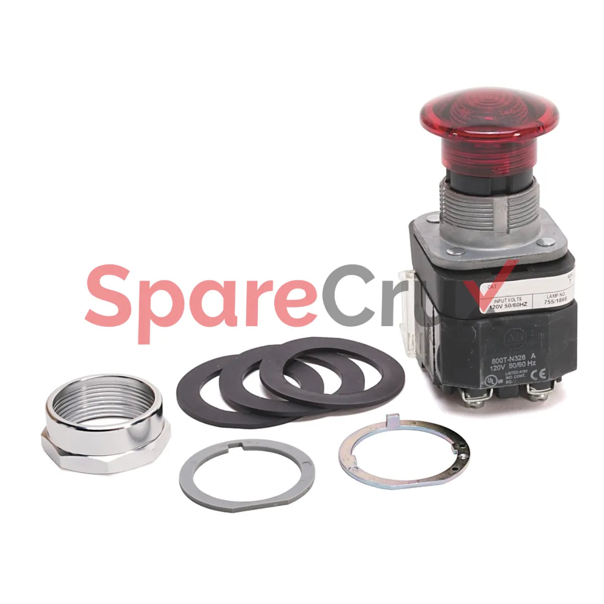 800T-PM16RD2 | ALLEN BRADLEY | 30mm Momentary Push Button 800T PB