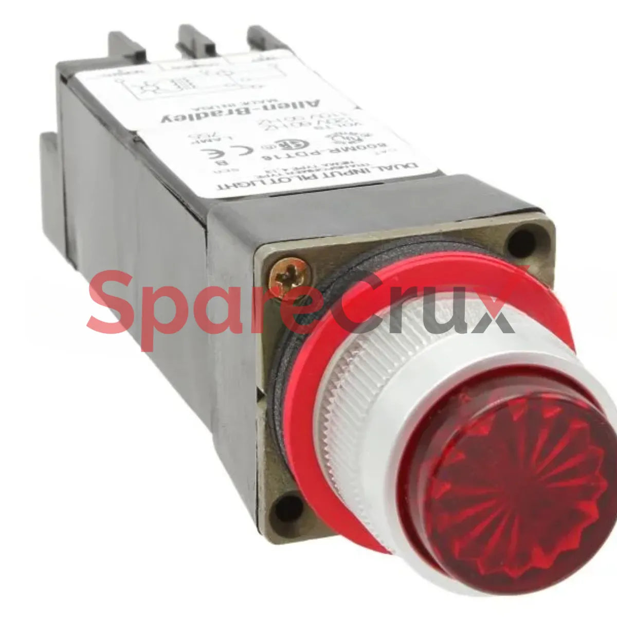 800MR-QBL12RA | ALLEN BRADLEY | Red Lens 22.5 mm Round PB