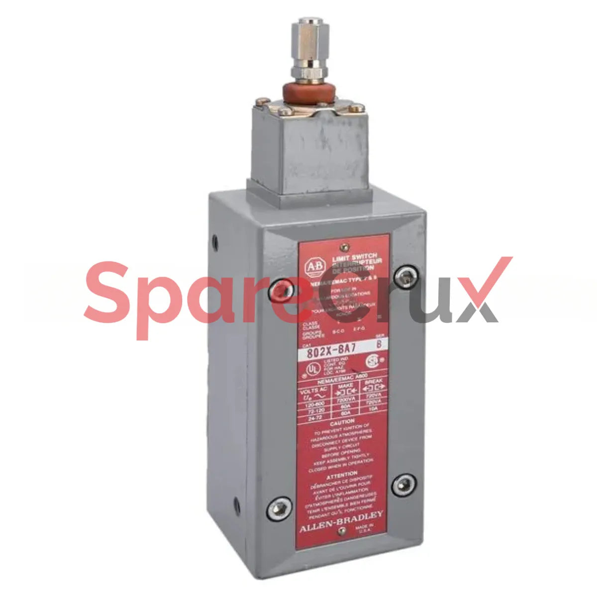 802X-BA7 | ALLEN BRADLEY | Watertight Limit Switch