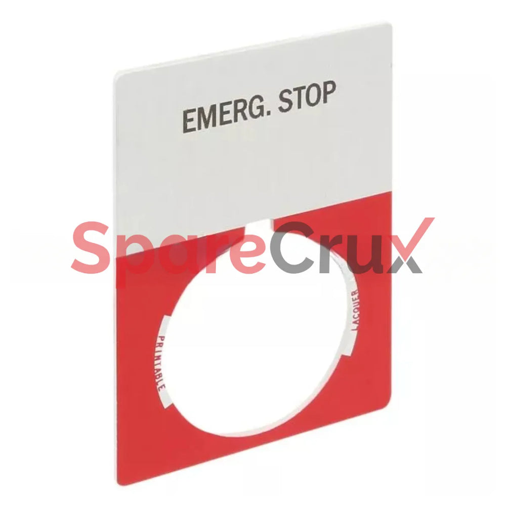 800T-X504J | ALLEN BRADLEY | 30 mm 800T EMERG STOP Rouge Jumbo Legend