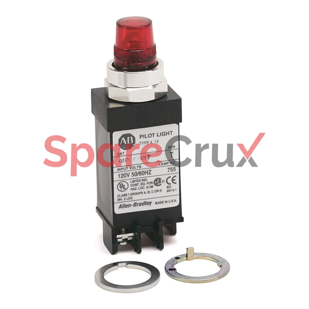 800T-PST16R | ALLEN BRADLEY | 18mm Pilot Light 800T PB
