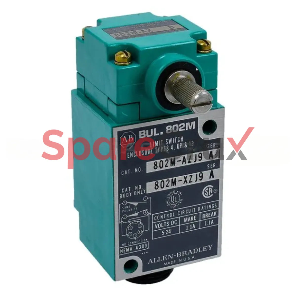 802M-AZJ9 | ALLEN BRADLEY | Factory Sealed Limit Switch