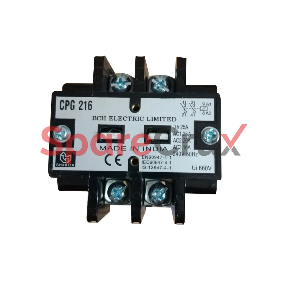 CPG 216 | BCH ELECTRIC | Contactor, DIN Rail, 4 Pole