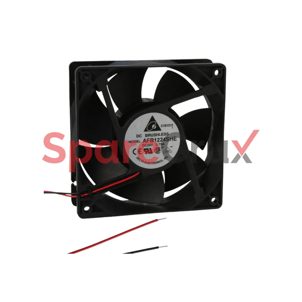 AFB1224SHE | DELTA ELECTRONICS | DC Fans DC Tubeaxial Fan, 120x38mm, 24VDC, Ball Bearing, Lead Wires