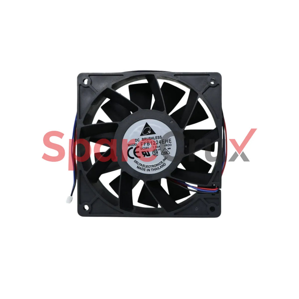 FFB1224EHE | DELTA ELECTRONICS | DC Fans Tubeaxial Fan, 120x38mm, 24VDC, Ball Bearing, 3-Lead Wires, Locked Rotor Sensor