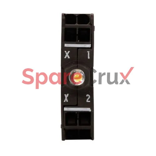 M22-CLED-B | EATON | Eaton M22 modular pushbutton, LED Light Unit, Front, Spring-cage, IP66, Illuminated, Blue, 13-30 Vac/dc