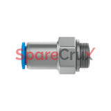 186298 | FESTO | Push-in Fitting, Self-sealing QSK-G1/4-8