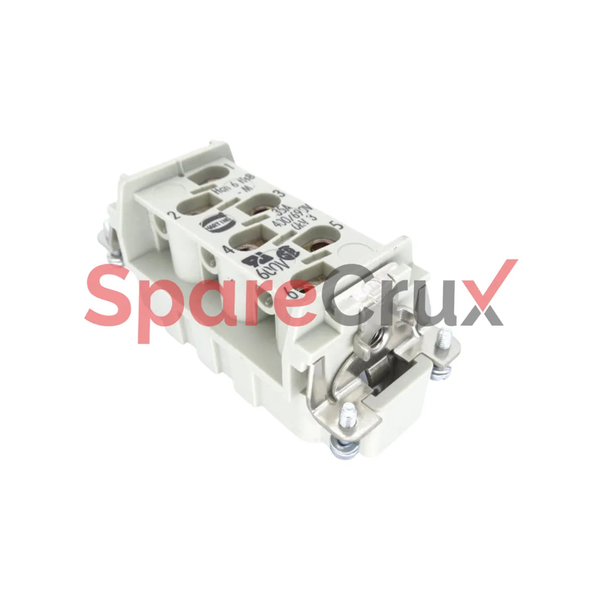 HAN-6HSB-M | HARTING | Connector 6pin Male 35amp 600v