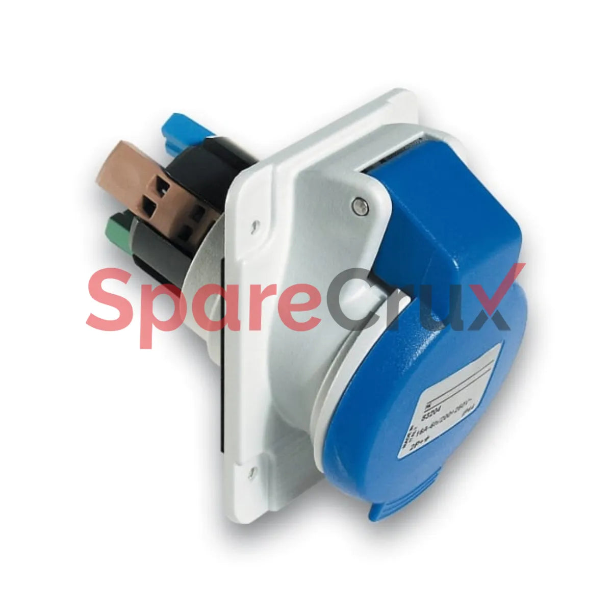 PKY16F423 |SCHNEIDER ELECTRIC | Schneider Electric, Mureva IP44 Grey Panel Mount 2P + E Angled Socket Plug, Socket, Rated At 16A, 200 → 250 V