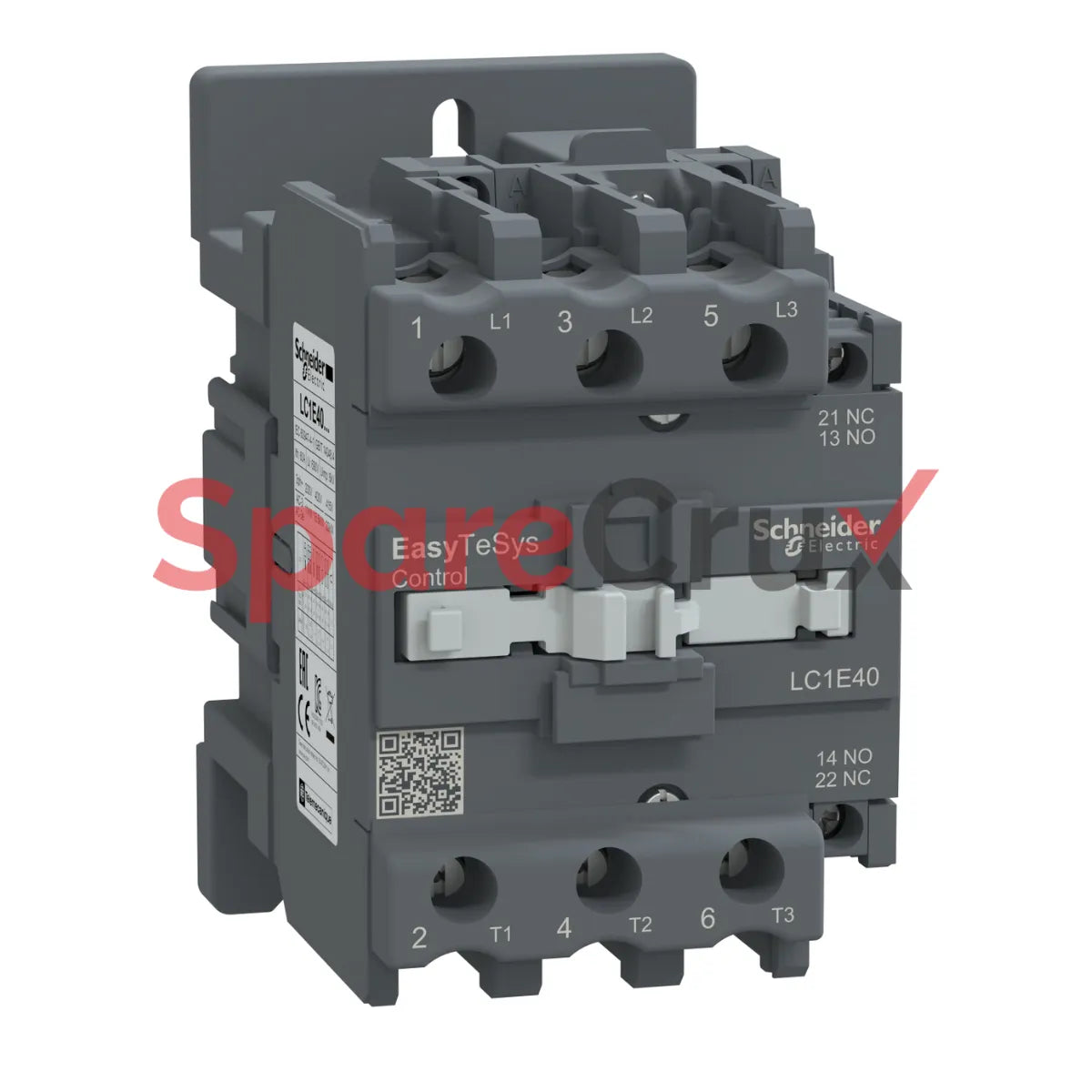LC1E40M5 | SCHNEIDER ELECTRIC  | LC1E40M5 Product picture Schneider Electric  Easy TeSys Contactors technical benefits Easy TeSys Contactors range overview + 3 + 3 2  videos Easy TeSys contactor 3P(3 NO) - AC-3 - <= 440 V 40A - 220 V AC coil