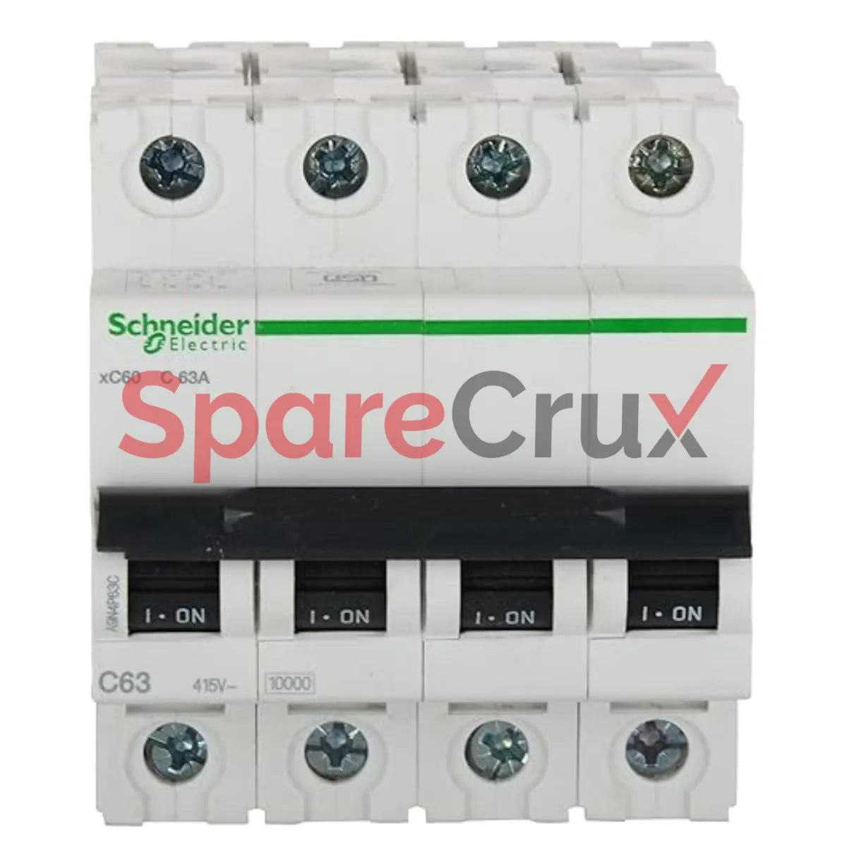 A9N4P20D | SCHNEIDER ELECTRIC | Acti9 MCB - xC60-4 poles - 20 A - D curve Miniature Circuit Breaker