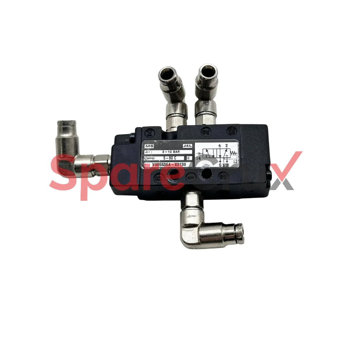 V085536A-X0130 | IMI NORGREN | 6mm 5/2 Inline Pilot Spring Valve