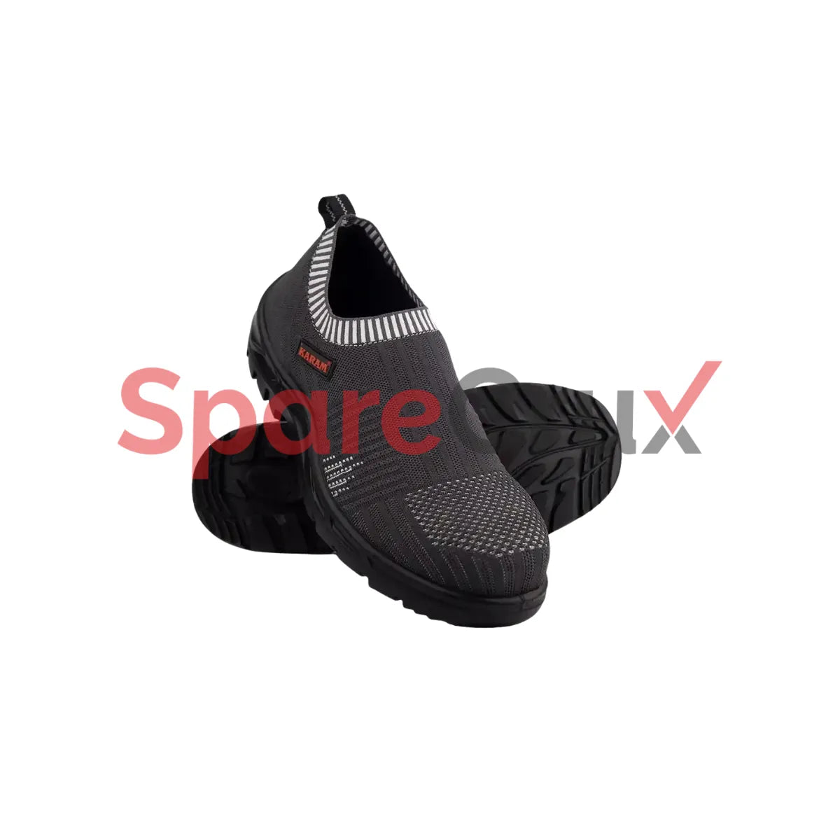 FS 201 | KARAM | Flytex Grey Sporty Slip-On Safety Shoes