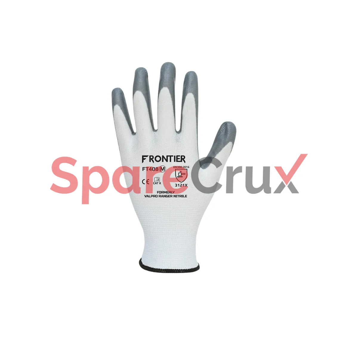 FT408 | KARAM | Grip And General Purpose Grey And White Gloves With Nitrile Coating
