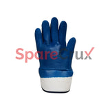 HS 201(SC) | KARAM | Cotton Jersey Liner with Nitrile Coating Safety Cuff Gloves