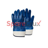 HS 201(SC) | KARAM | Cotton Jersey Liner with Nitrile Coating Safety Cuff Gloves