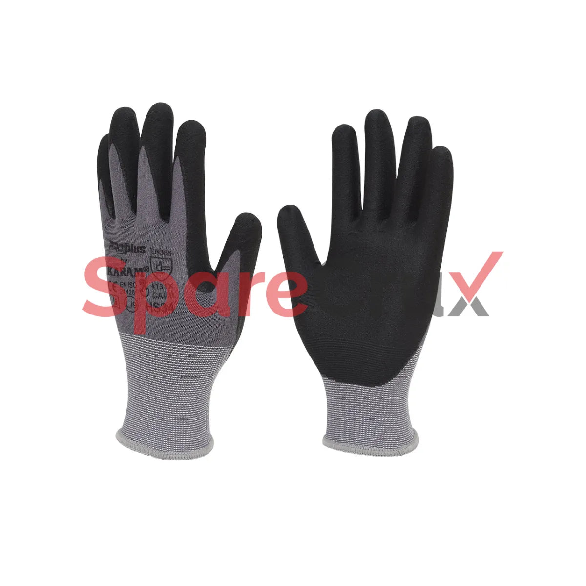 HS 34 | KARAM | Nylon/Spandex Liner with Black Nitrile Micro Foam Coating