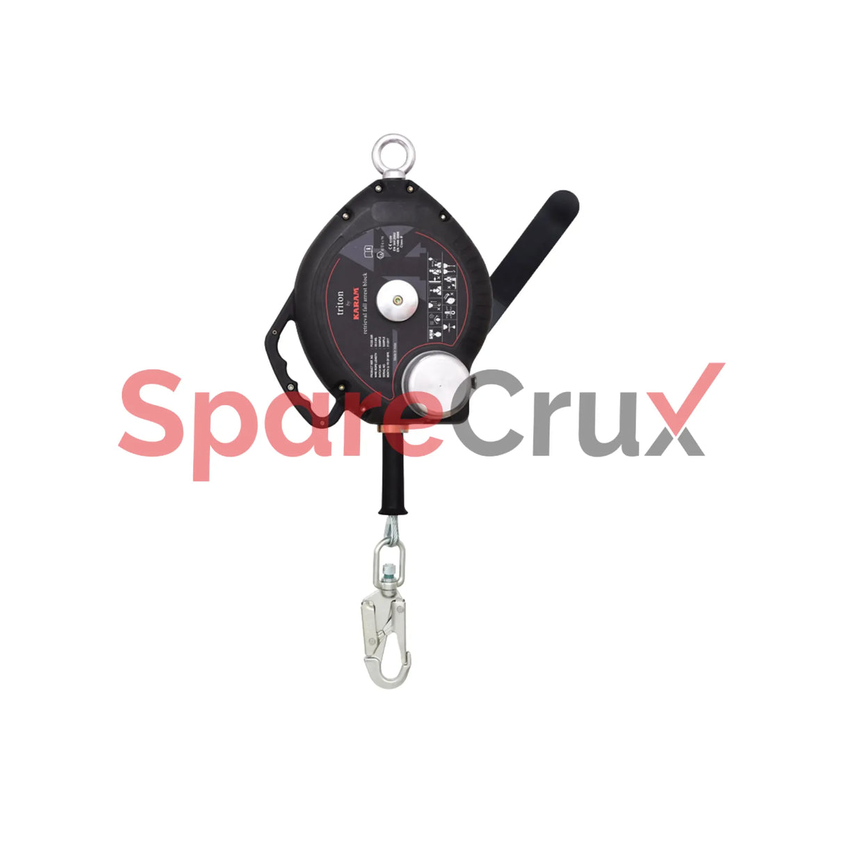 PCGS 16R(IS) | KARAM | Retrieval Retractable Blocks with Galvanized Steel Wire Rope 16 Meter with Steel Snap Hook