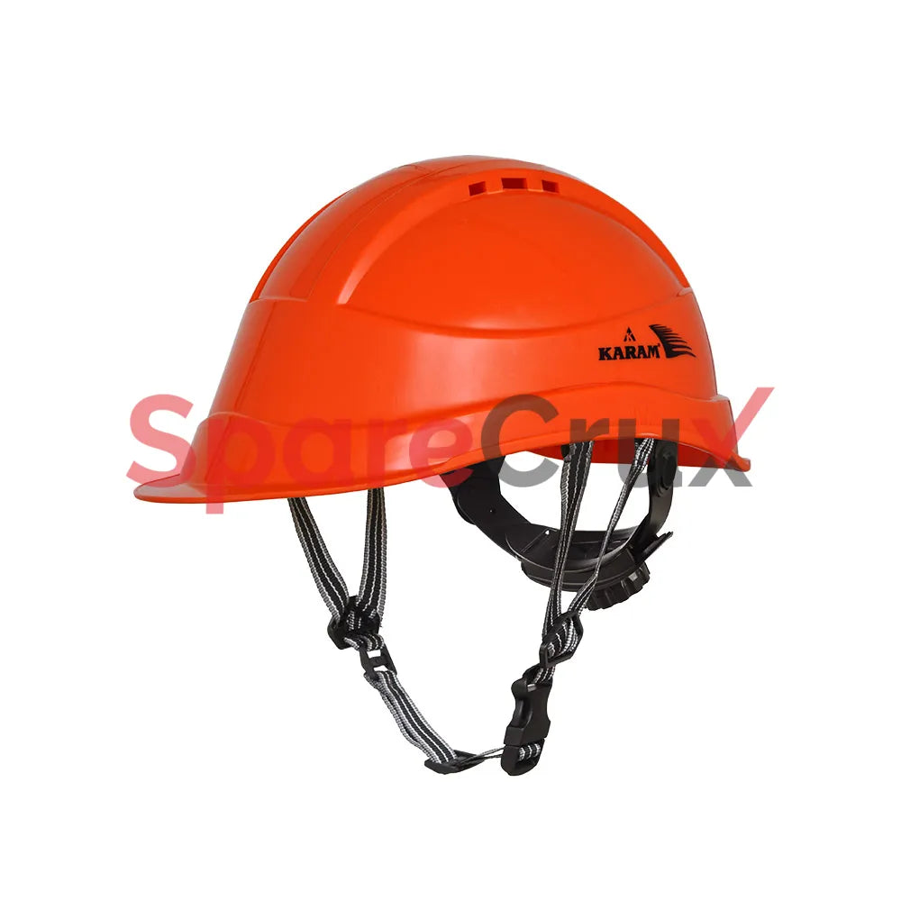 PN 546(YTC) | KARAM | Peakless Designed Safety Helmet with Rachet type Adjustment and Y- type Chin Strap