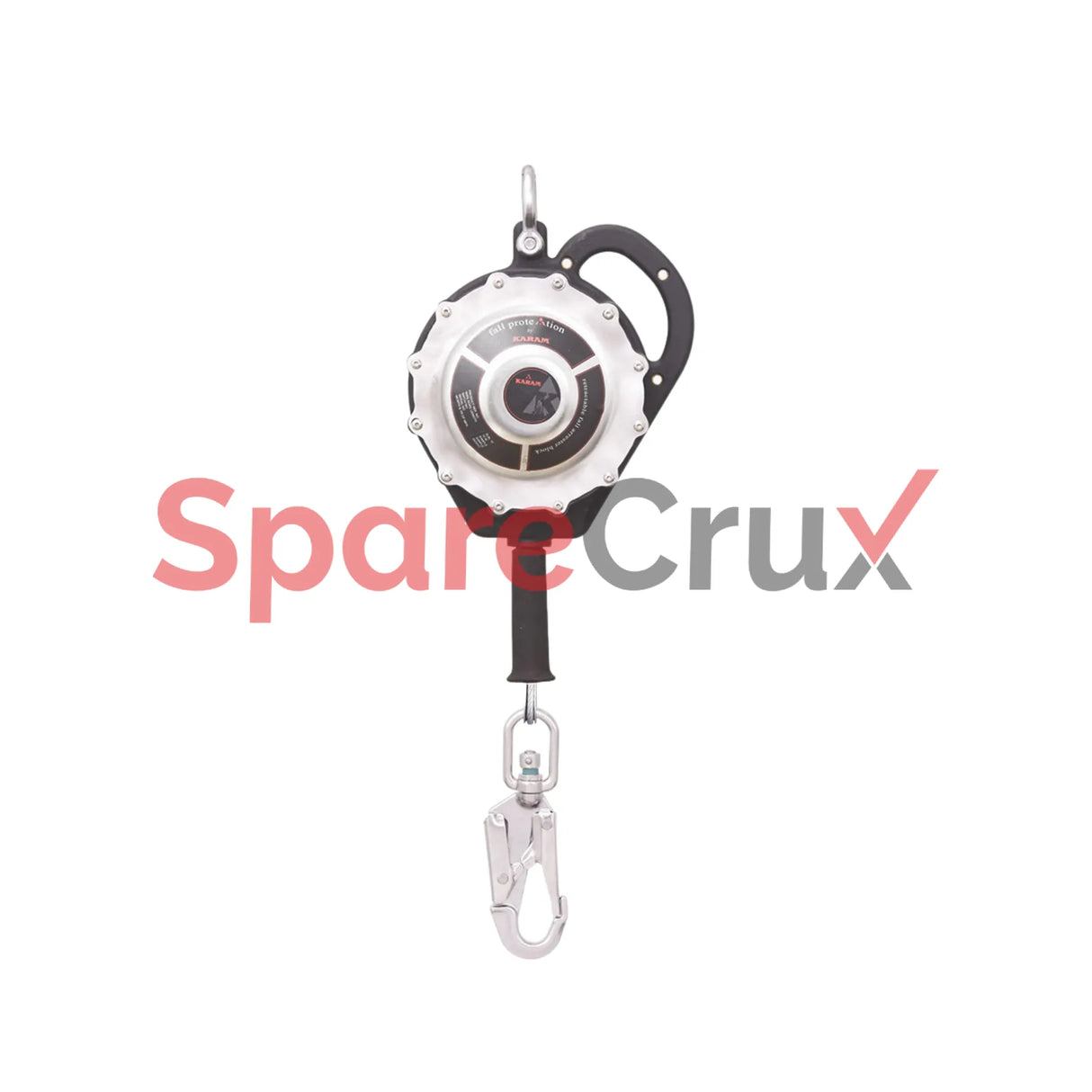 SLBL 10 | KARAM | Heavy Duty Sealed Retractable Block with 10 Meter Stainless Steel Wire Rope and Stainless Steel Snap Hook