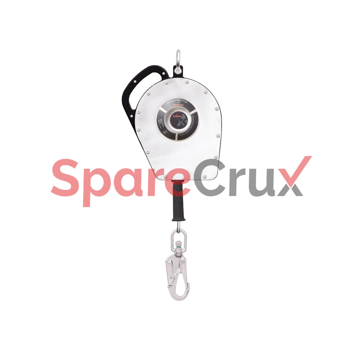 SLBL 15 | KARAM | Heavy Duty Sealed Retractable Block with 15 Meter Stainless Steel Wire Rope and Stainless Steel Snap Hook