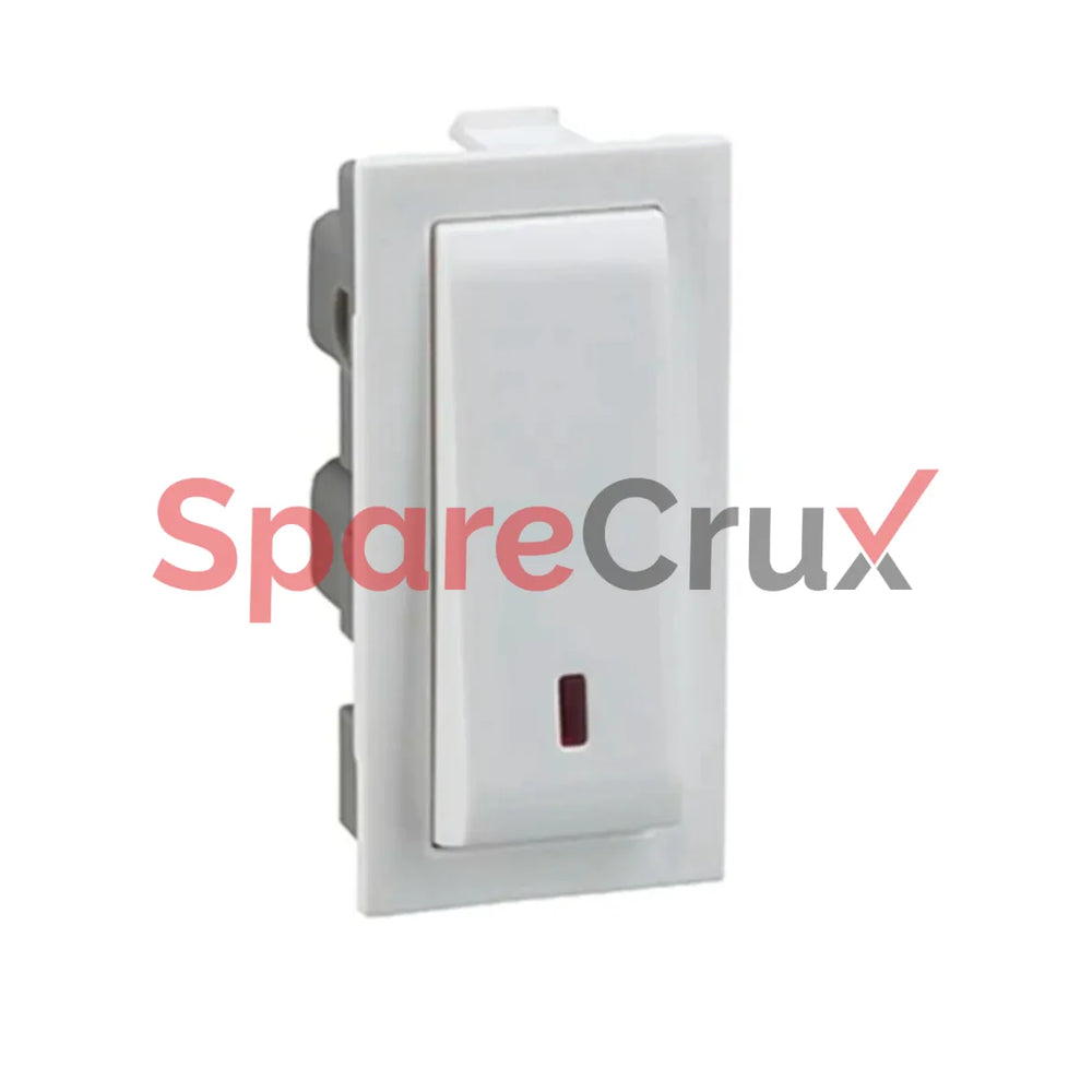 673424 | LEGRAND | Britzy 25A SP Switch With Indicator 1 Module 1 Way