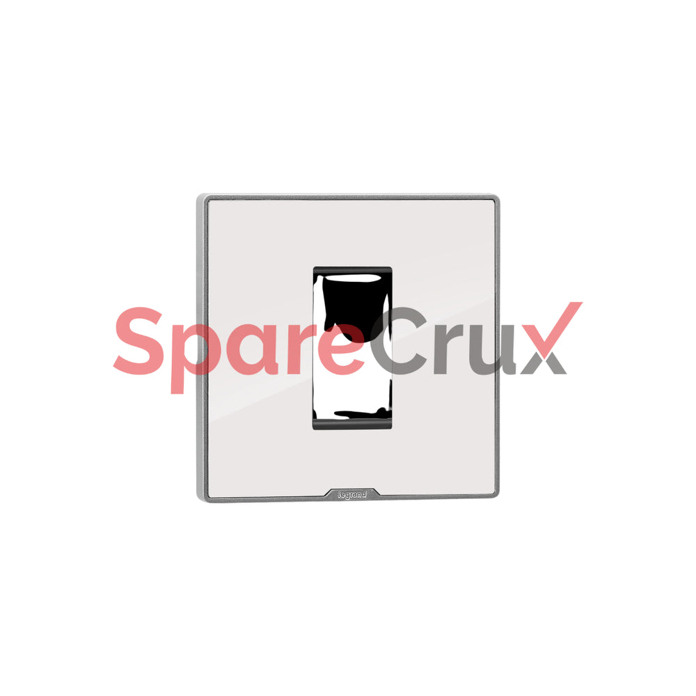 679521 | LEGRAND | 1-module Cover Plate With A Support Frame In A Glossy Ice White Finish