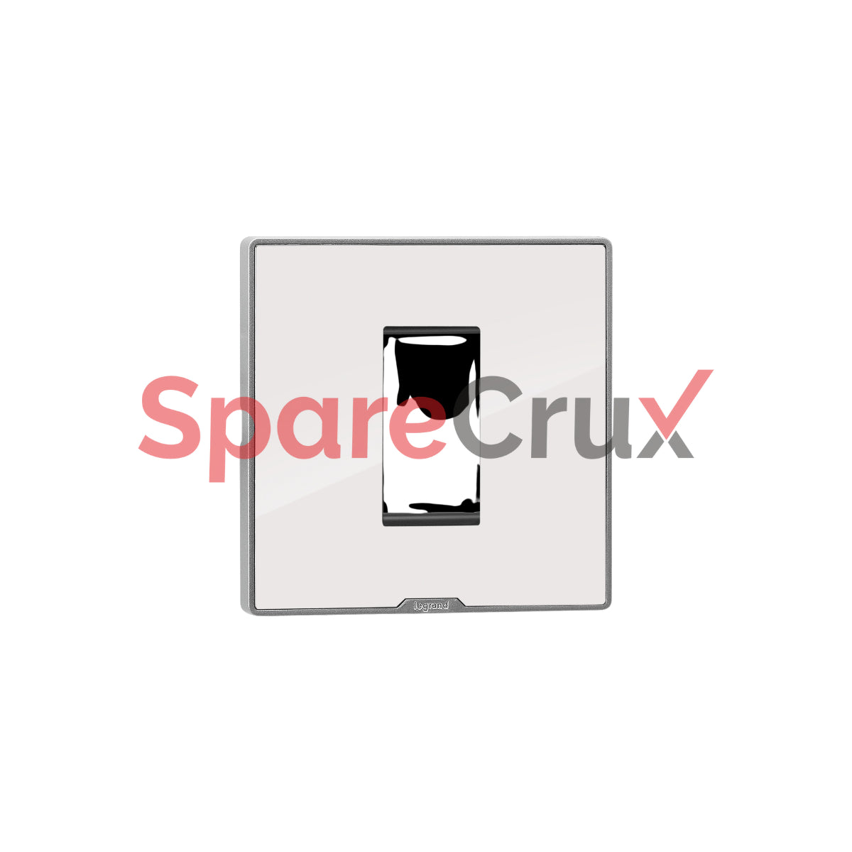 679521 | LEGRAND | 1-module Cover Plate With A Support Frame In A Glossy Ice White Finish