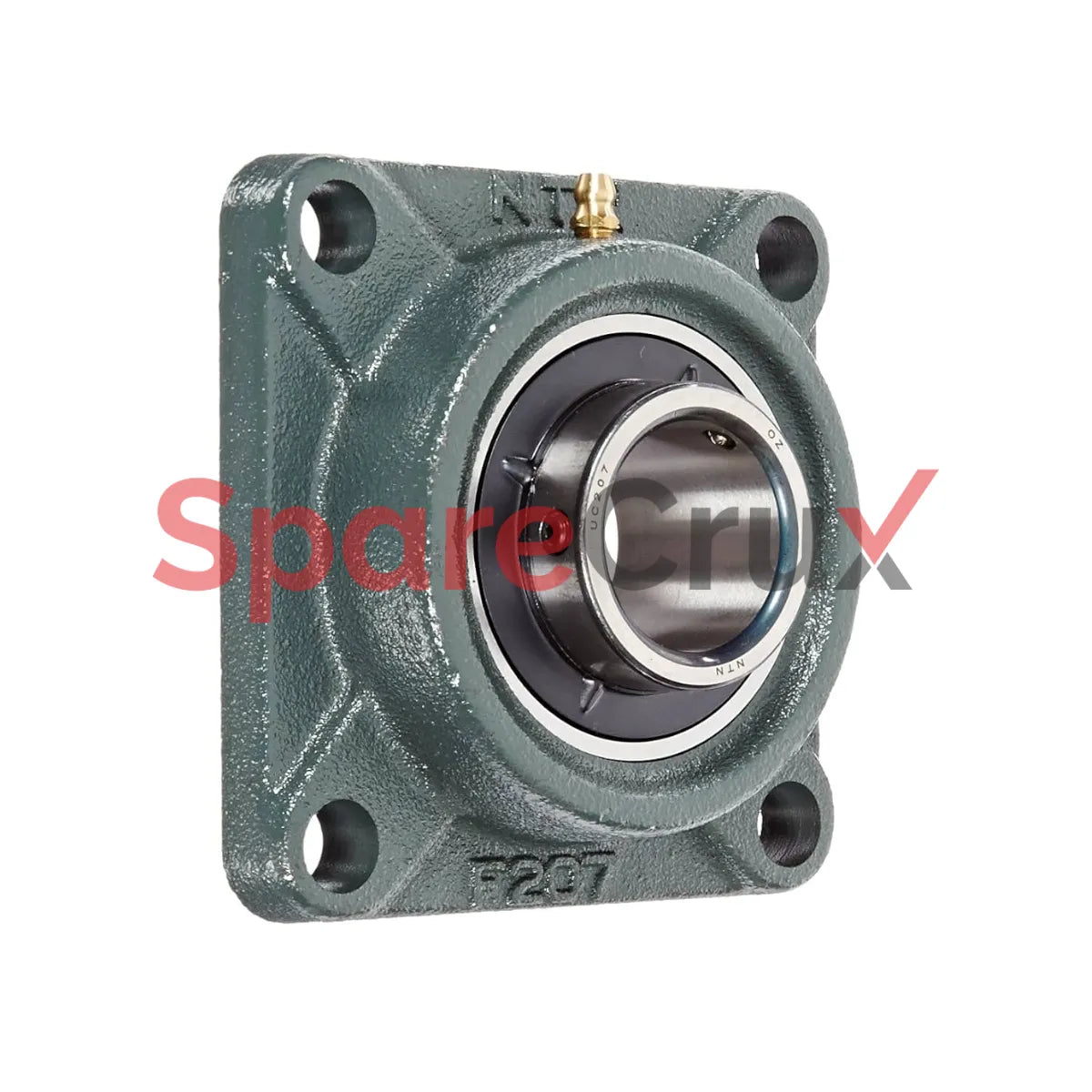 UCF207D1 | NTN | Light Duty Flange Bearing, 4 Bolts, Setscrew