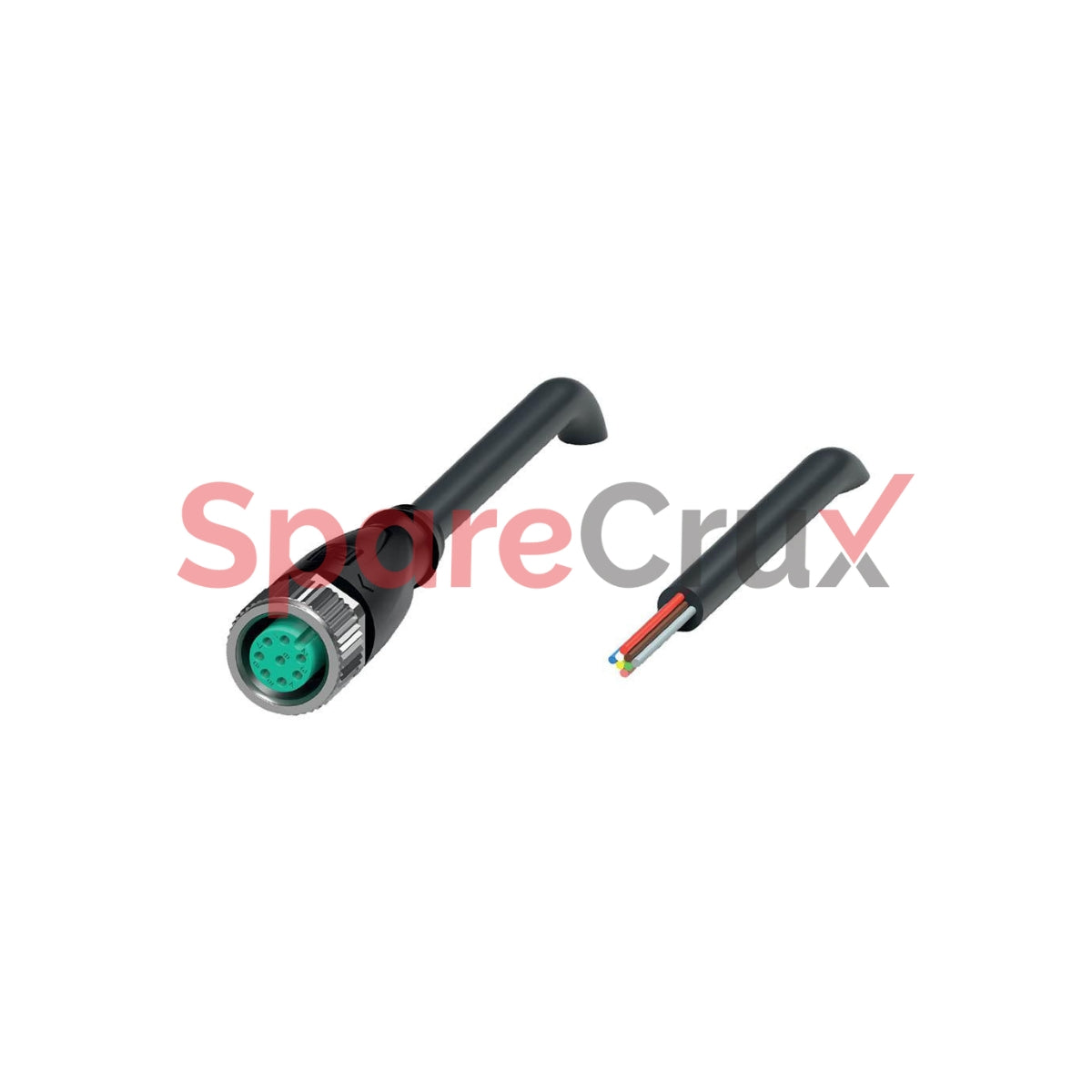 456504 | PEPPERL+FUCHS (P+F) | Cordset, M12, Female Straight, 8 Pins, 5 Meter, 24 AWG, PUR, Black