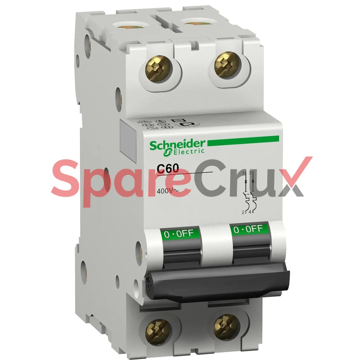 25424 | SCHNEIDER ELECTRIC |  C60 - circuit breaker - C60L - 2P - 16A - C curve