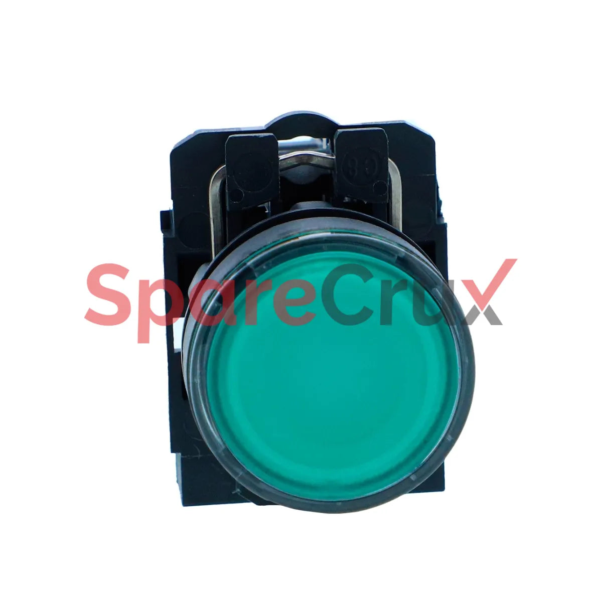 ZB5AW33B1N | SCHNEIDER ELECTRIC | Harmony XB5 Green Illuminated Push Button, 22mm, Spring Return, 24V AC/DC, 1 NO Contact