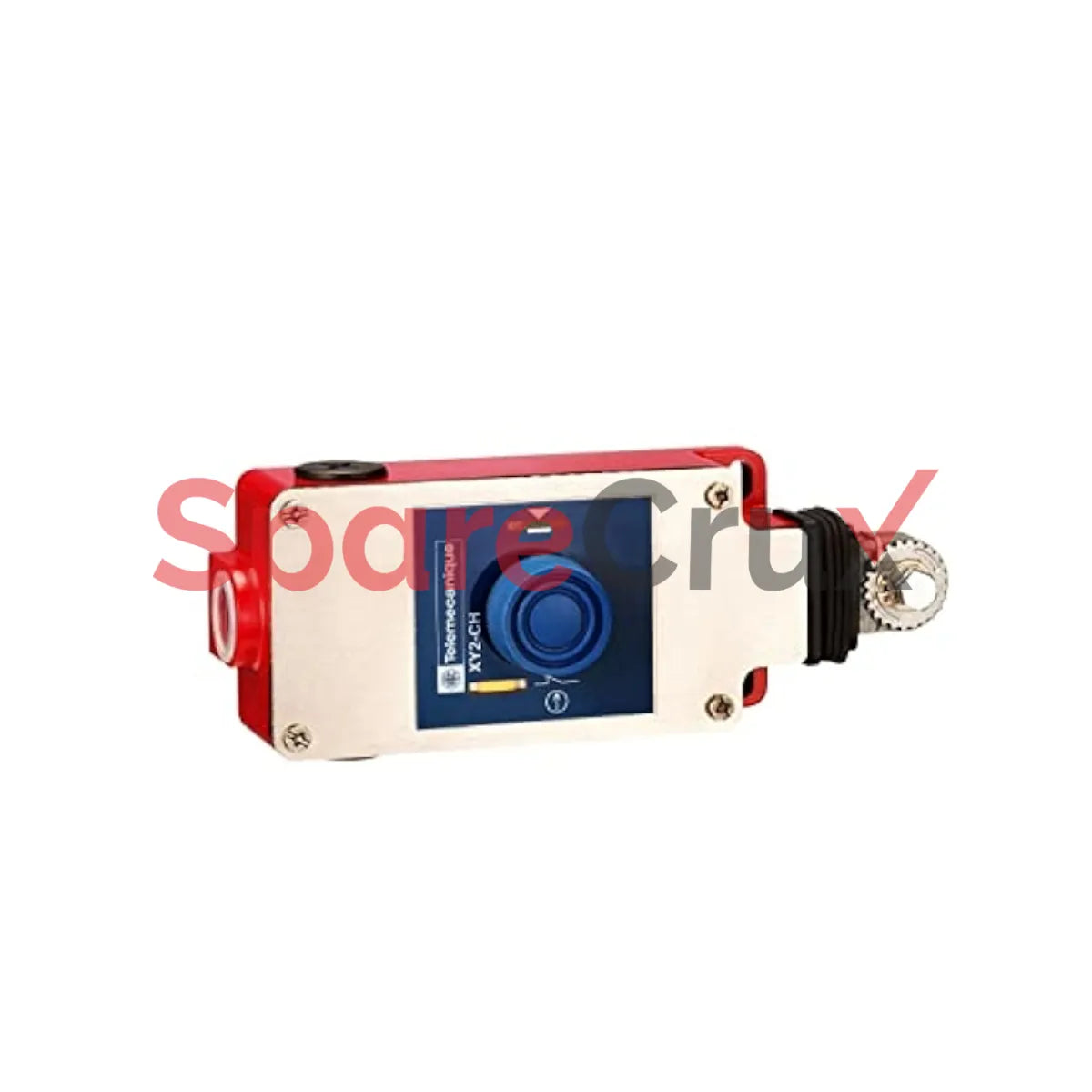 XY2CH13270H29 | SCHNEIDER ELECTRIC | Latching emergency stop rope pull switch, Telemecanique rope pull switches XY2C, e XY2CH, 2NC, booted pushbutton