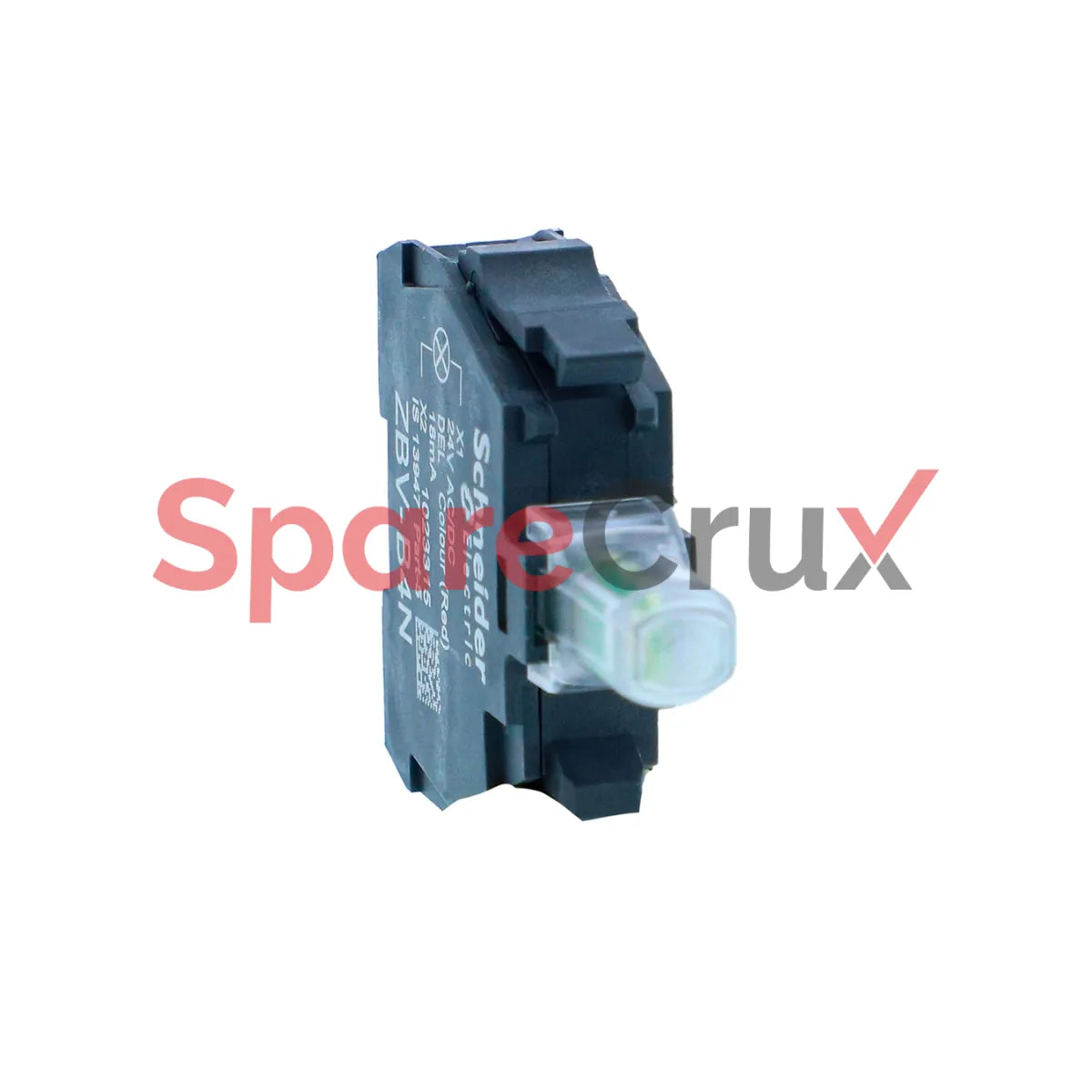 ZBV-B4N | SCHNEIDER ELECTRIC | Light block for head 22mm, Harmony XB5N XB7N, red, integral LED, 24V AC DC