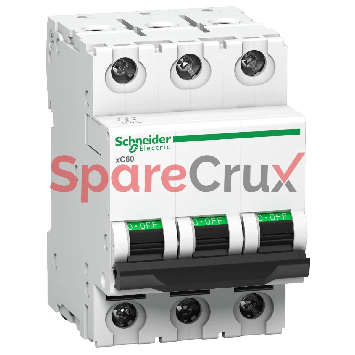 A9N3P32C | SCHNEIDER ELECTRIC | Acti 9 xC60 MCB 32 A, 3 Pole, 10 kA, C-Curve | A9N3P32C