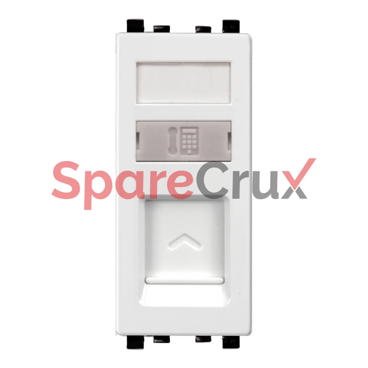 IN8431RJS4 | SCHNEIDER ELECTRIC | Telephone socket, ZENcelo, 1.5A, RJ11, 1 gang, with shuttered wallplate, white