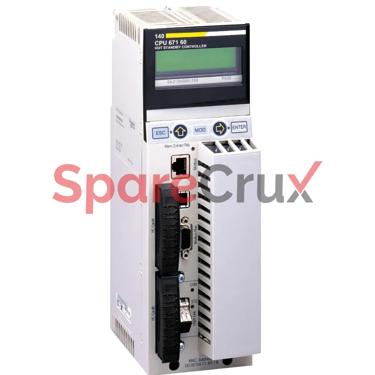 140CPU67160 | SCHNEIDER ELECTRIC | Unity Hot Standby processor with multimode Ethernet - 1024 kB - 266 MHz