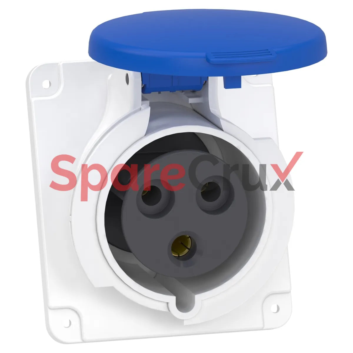 PKF16F723 | SCHNEIDER ELECTRIC | PratiKa socket - screw - angled - 16A - 2P + E - 200...250 V AC - panel