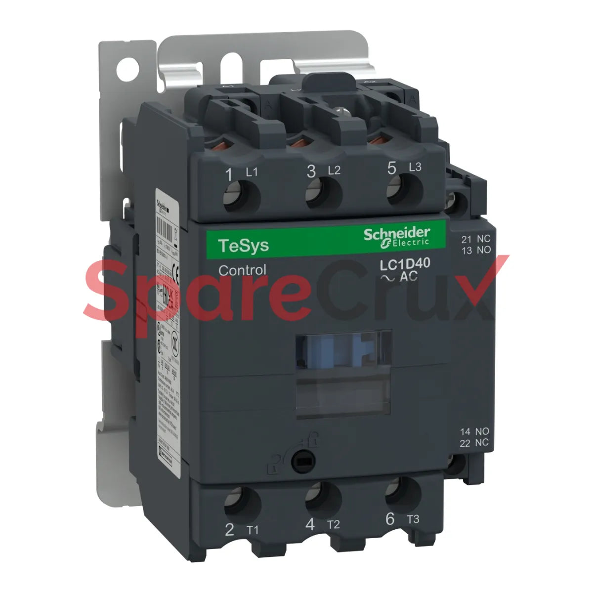 LC1D40B7 | SCHNEIDER ELECTRIC | Contractor 600VAC 40AMP IEC + Option