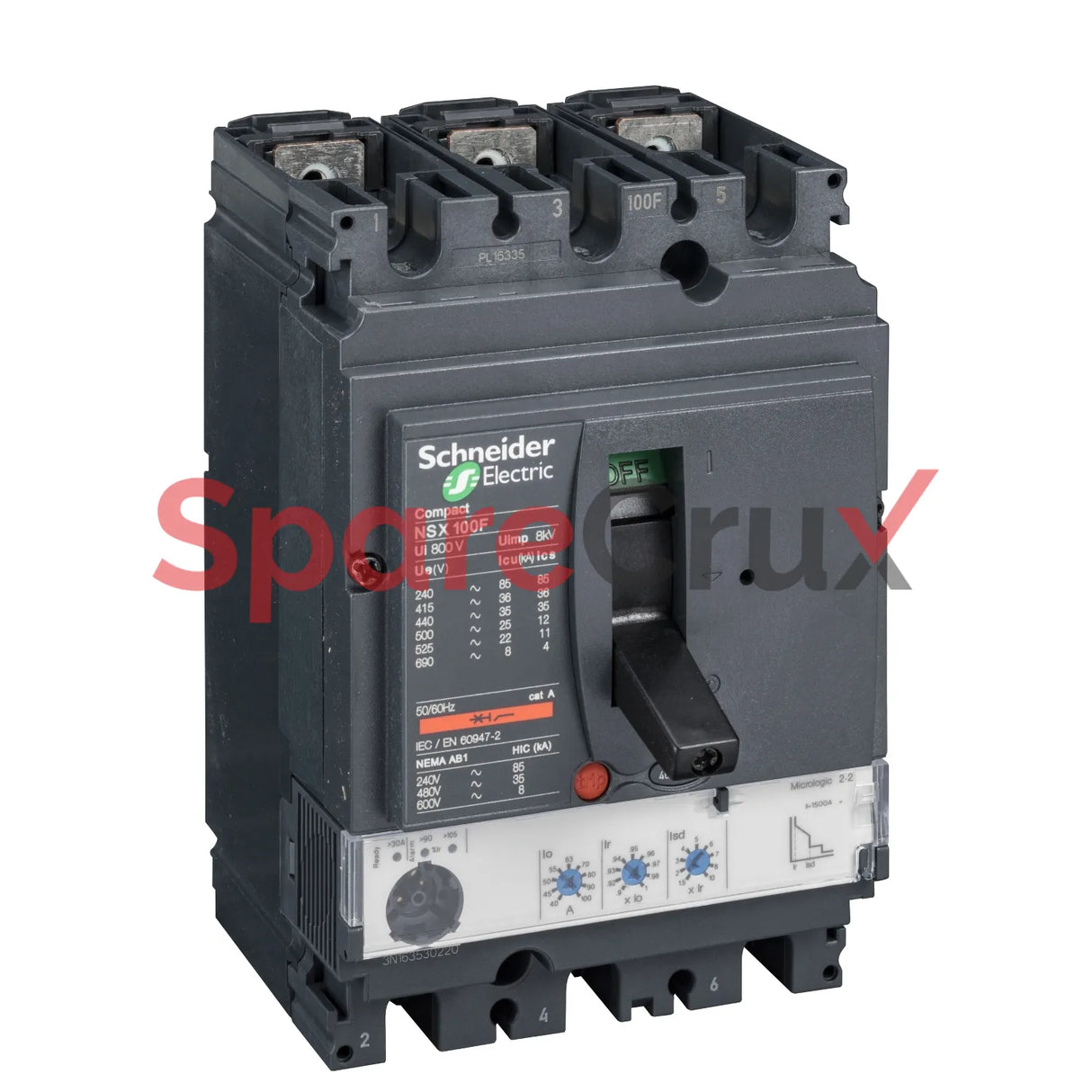 LV429797 | SCHNEIDER ELECTRIC | Circuit Breaker Compact NSX100N, 50 kA At 415 VAC