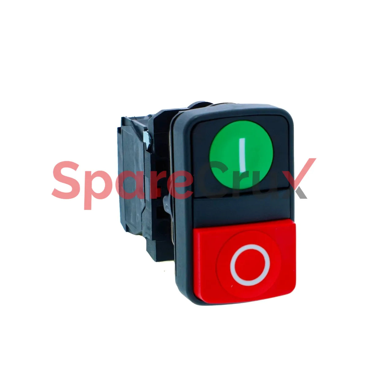 XB5AL845N | SCHNEIDER ELECTRIC | Double-headed Push Button, Harmony XB5N XB7N, Plastic, 22mm, 1 Green Flush Marked I + 1 Red Projecting Marked O, 1NO+1NC
