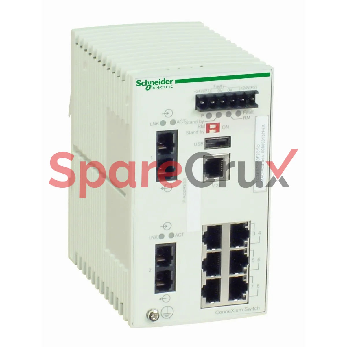 TCSESM083F2CU0 | SCHNEIDER ELECTRIC | Ethernet TCP/IP managed switch - ConneXium - 6TX/2FX - multimode
