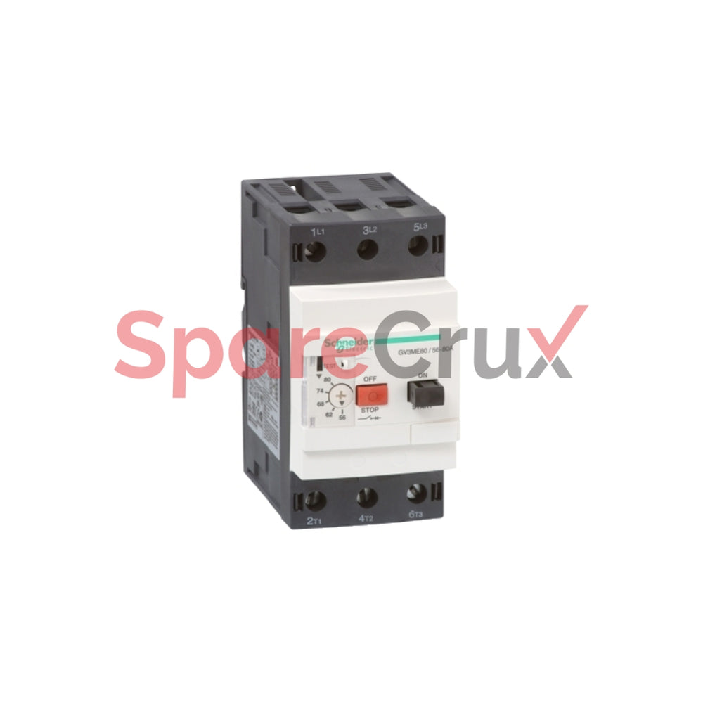 GV3 ME80 | SCHNEIDER ELETRIC | MCB TeSys GV3, 3P, 56-80 A