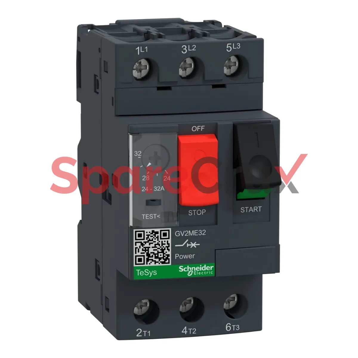 GV2ME32 | SCHNEIDER ELECTRIC |  Motor Circuit Breaker, TeSys GV2, 3P, 24-32 A, Thermal Magnetic, Screw Clamp Terminals