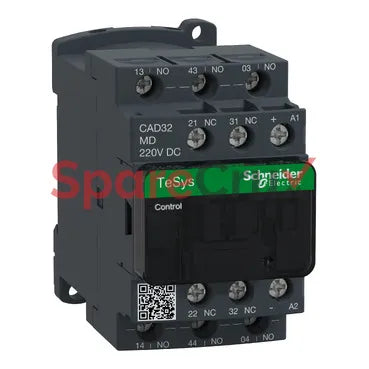 CAD32MD | SCHNEIDER ELECTRIC | TeSys D Control Relay - 3 NO + 2 NC - <= 690 V - 220 V DC Standard Coil