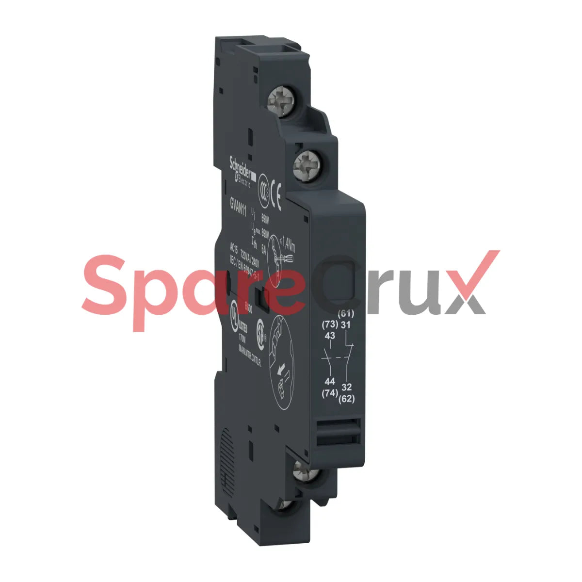 GVAN11 | SCHNEIDER ELECTRIC | TeSys GV2 & GV3 - auxiliary contact block - 1 NO + 1 NC
