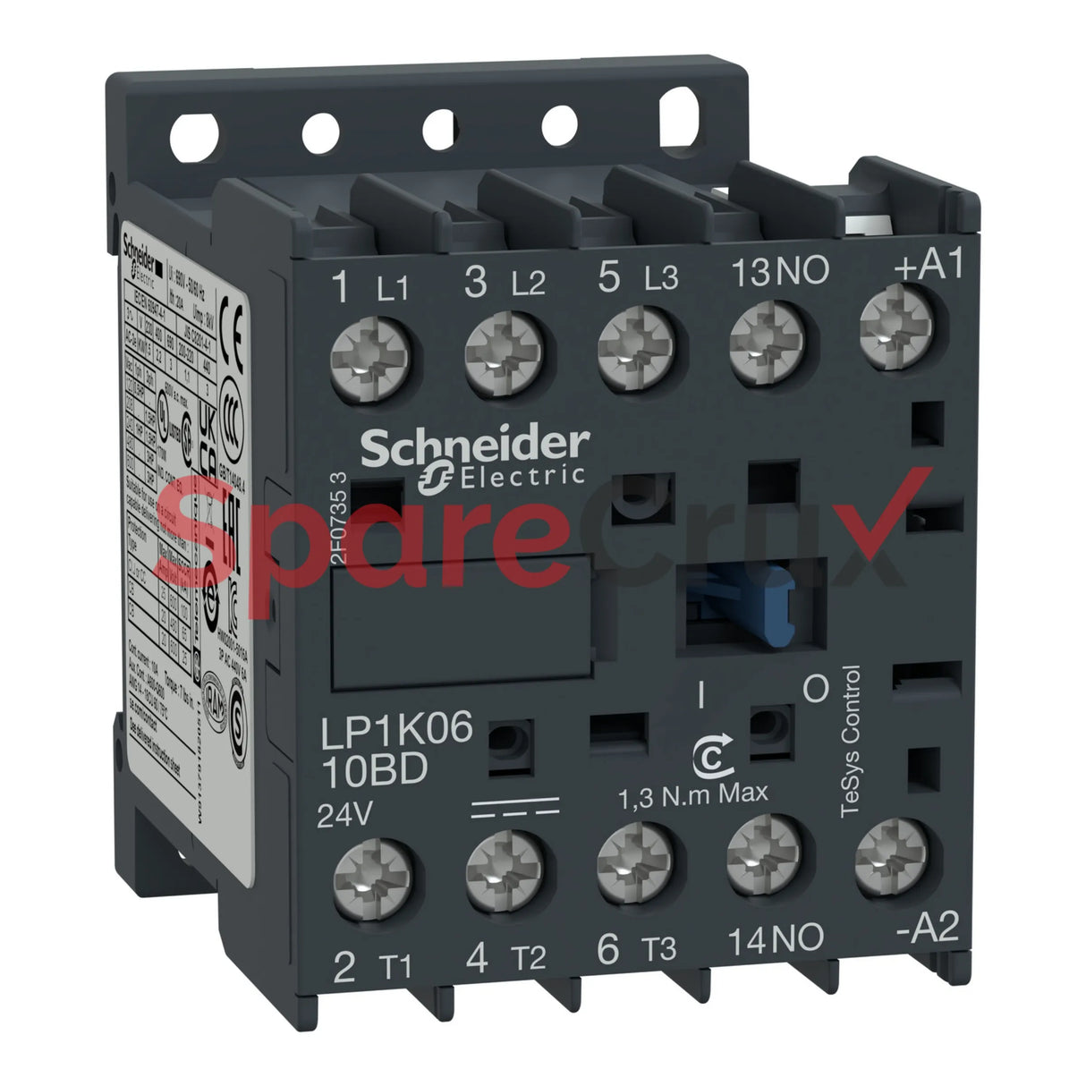 LP1K0910BD | SCHNEIDER ELECTRIC |  TeSys K contactor - 3P - AC-3 <= 440 V 9 A - 1 NO aux. - 24 V DC coil