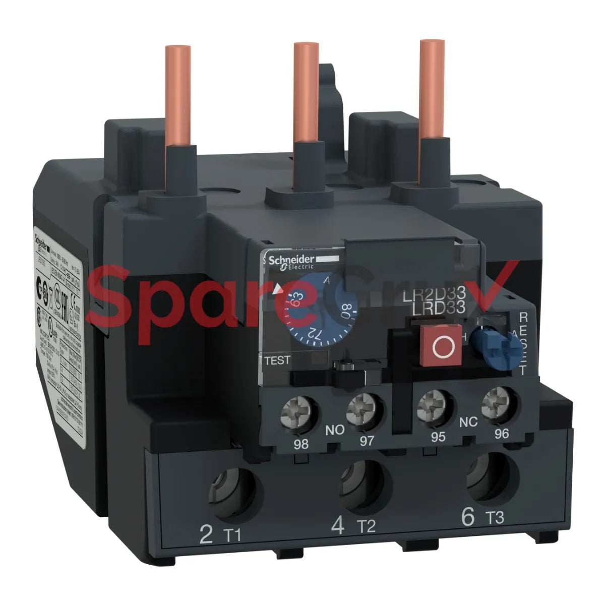 LRD3363 | SCHNEIDER ELECTRIC | TeSys LRD Thwhermal Overload Relays - 63...80 A - class 10A