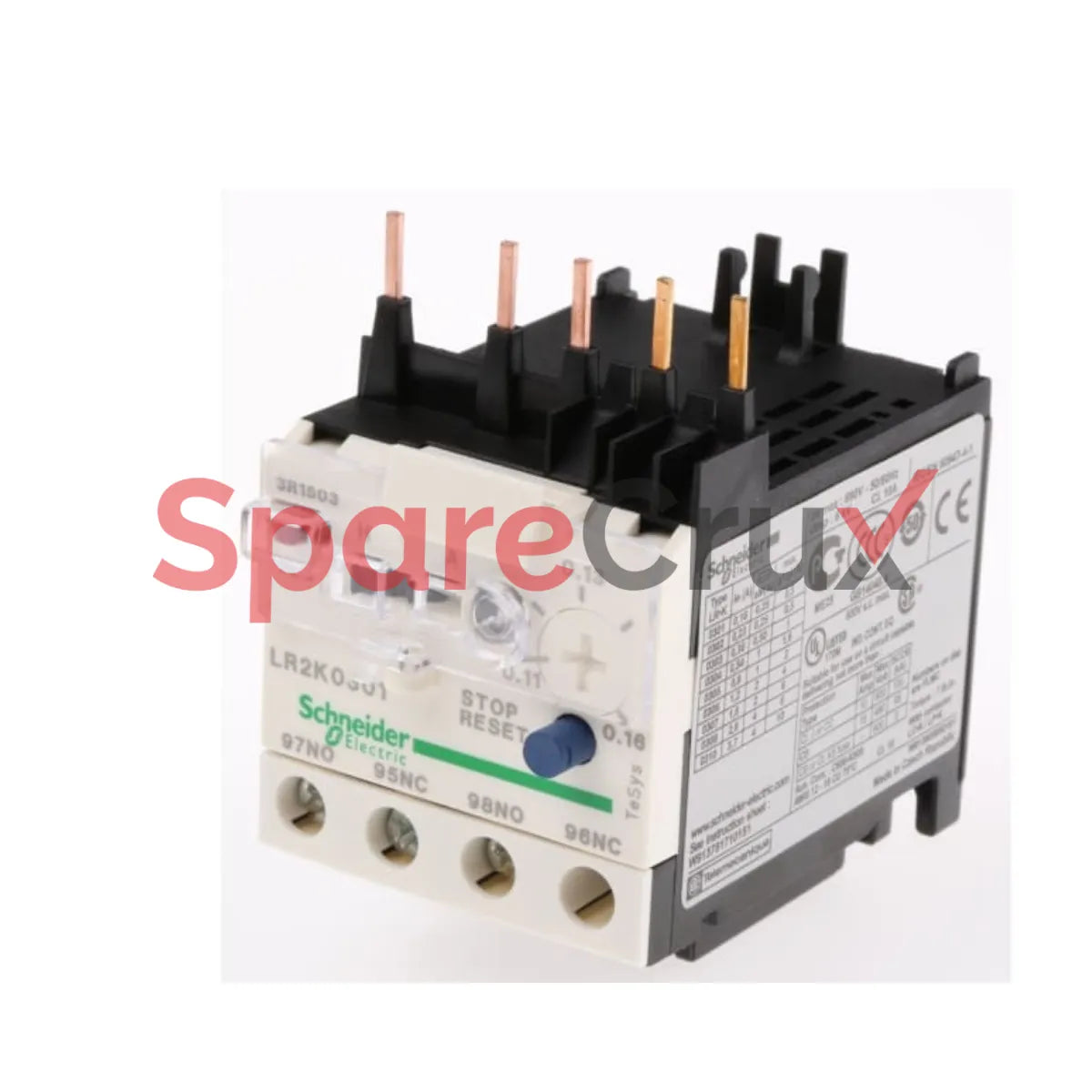 LR2K0301 | SCHNEIDER ELECTRIC | Thermal Overload Relay, 0.11–0.16 A, TeSys K Series