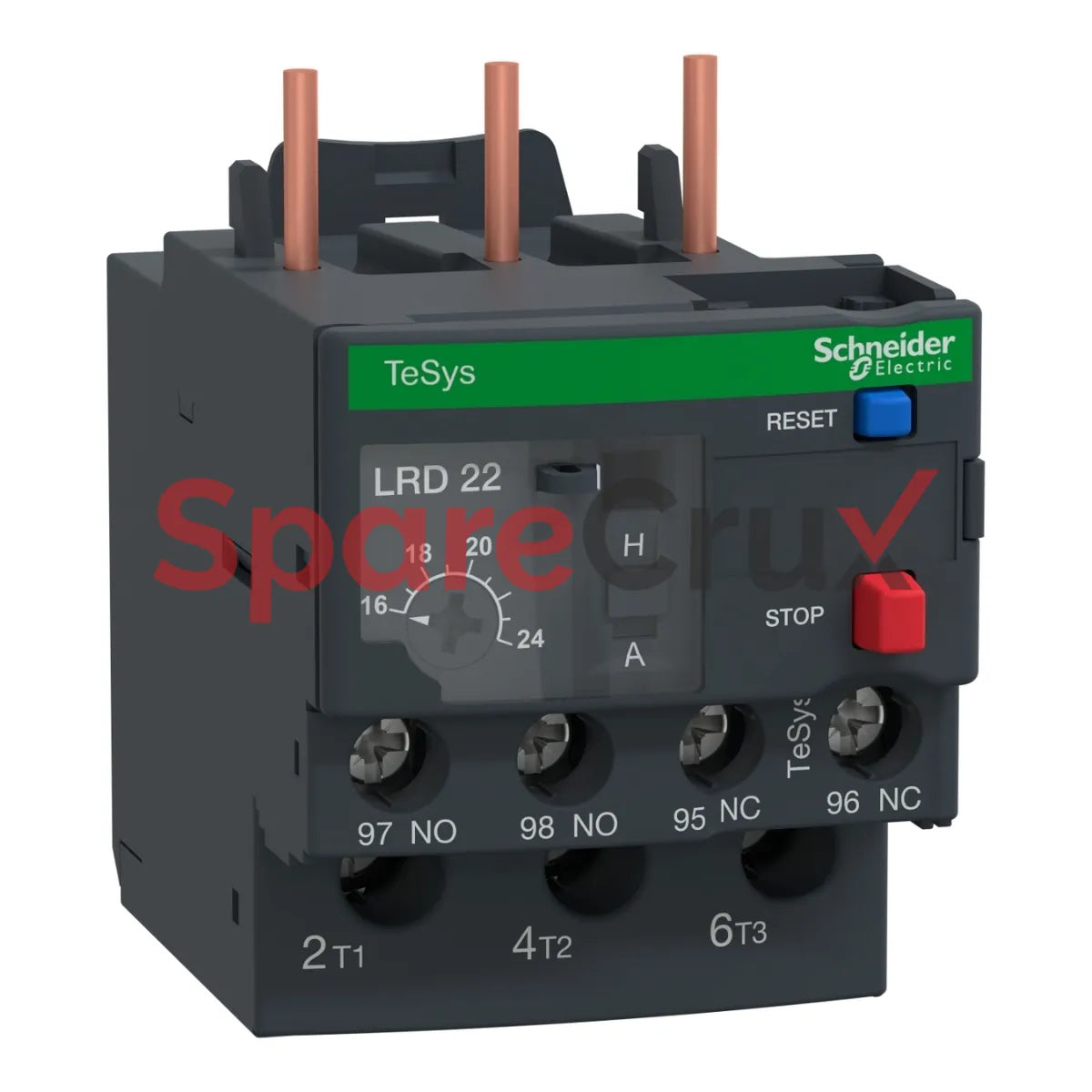 LRD22 | SCHNEIDER ELECTRIC | Thermal Overload Relay, TeSys LRD, 16...24 A, Class 10A